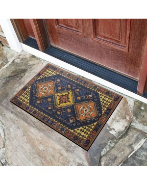 Otantik Kilim Desenli Kauçuk Kapı Önü Paspası