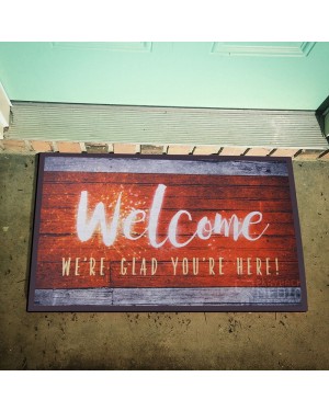 Welcome Yazılı Kauçuk Kapı Önü Paspası