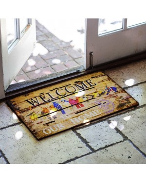 Welcome Yazılı Kauçuk Kapı Önü Paspası