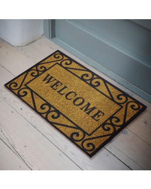 Welcome Yazılı Kauçuk Kapı Önü Paspası