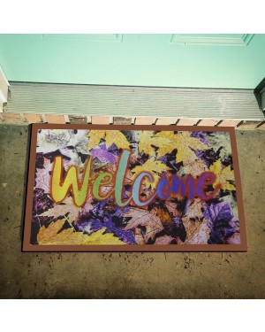 Welcome Yazılı Kauçuk İç Kapı Önü Paspası
