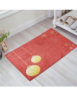 Christmas Yılbaşı Işıkları Tasarımlı Dekoratif Halı Paspas