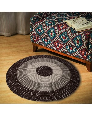 Dekoratif Oval El Örgüsü Halı Paspas