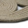 Doğal Jüt Etnik Oval El Örgüsü Halı Paspas
