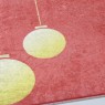 Christmas Yılbaşı Işıkları Tasarımlı Dekoratif Halı Paspas