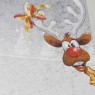 Christmas Noel Baba ve Geyik Tasarımlı Dekoratif Halı Paspas