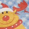 Christmas Yılbaşı Geyik Tasarımlı Dekoratif Halı Paspas