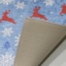 Christmas Yılbaşı Geyik Tasarımlı Dekoratif Halı Paspas